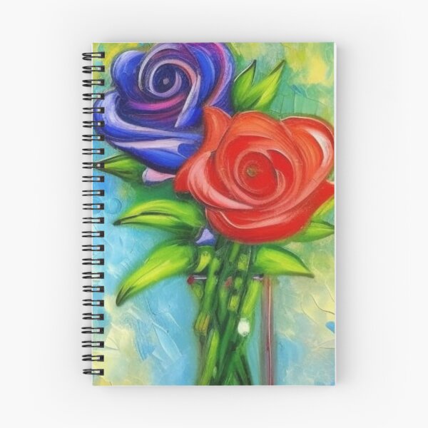 Item preview, Red and Blue Rose Bloom designed and sold by CriticalC404.
