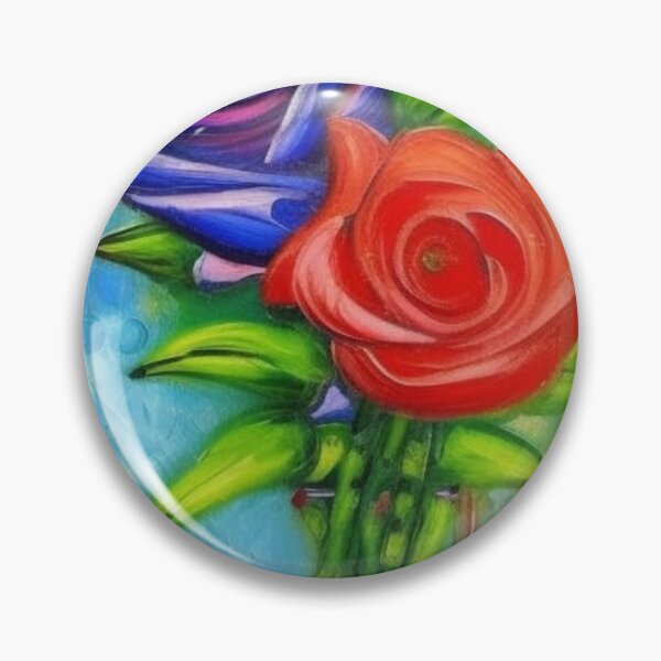Item preview, Red and Blue Rose Bloom designed and sold by CriticalC404.