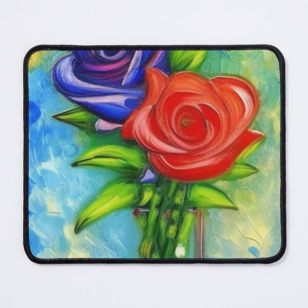 Item preview, Red and Blue Rose Bloom designed and sold by CriticalC404.