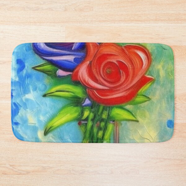 Item preview, Red and Blue Rose Bloom designed and sold by CriticalC404.