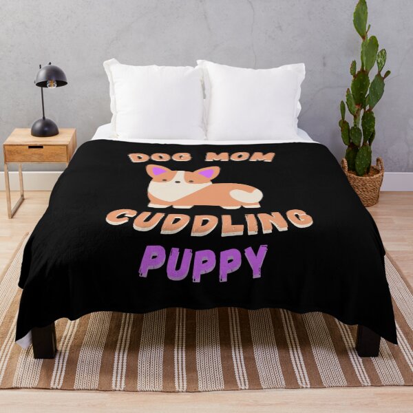 Item preview, Dog mom cuddling puppy designed and sold by Conrad-Geordz.