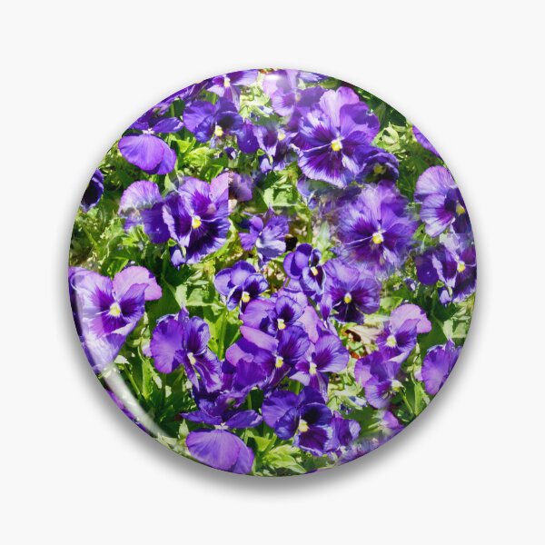 Item preview, "Whimsical Dance: Purple Pansies Swaying in the Wind" designed and sold by A-Work-Of-Art.