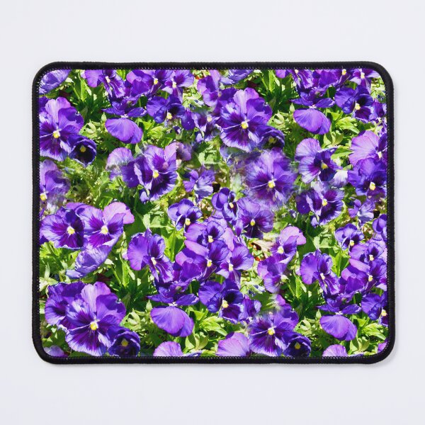 Item preview, "Whimsical Dance: Purple Pansies Swaying in the Wind" designed and sold by A-Work-Of-Art.