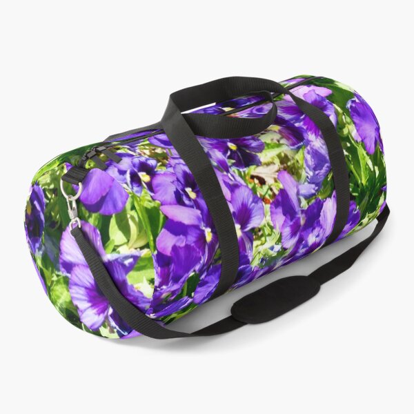 Item preview, "Whimsical Dance: Purple Pansies Swaying in the Wind" designed and sold by A-Work-Of-Art.