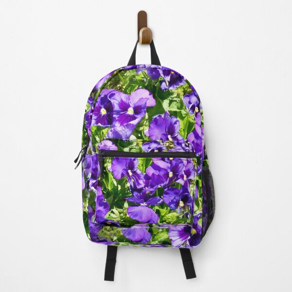 Item preview, "Whimsical Dance: Purple Pansies Swaying in the Wind" designed and sold by A-Work-Of-Art.