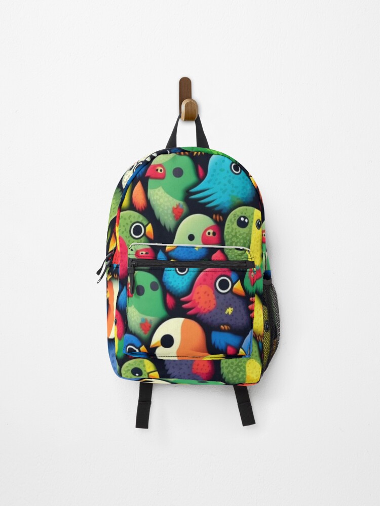 Thumbnail 1 of 3, Backpack, Everybirdy Pattern designed and sold by EsotericFox.