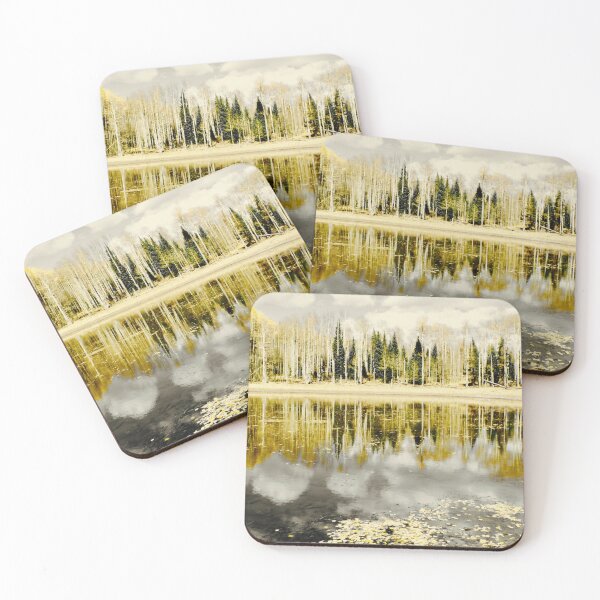 Item preview, Colorful Colorado aspens reflecting on the water designed and sold by MaxBroxson.
