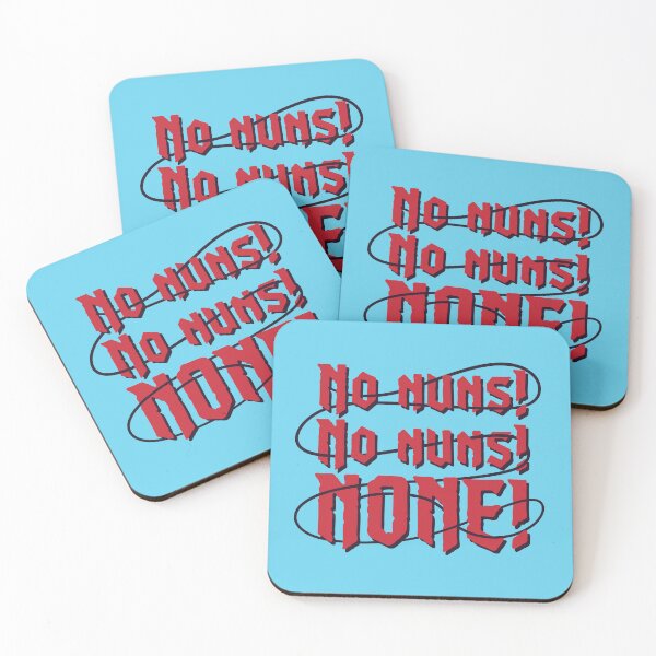 Item preview, No Nuns! (Blood Red) designed and sold by spookyhobbit.