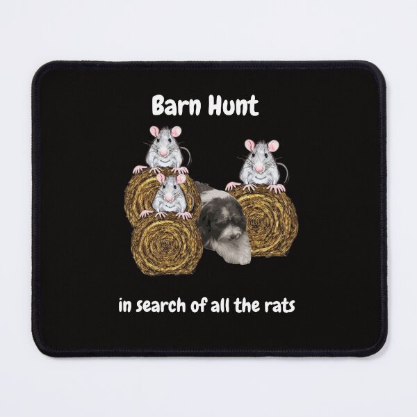 Item preview,  Funny Barn Hunt - in search of all the rats with a Tibetan Terrier dog designed and sold by Just4doglovers.