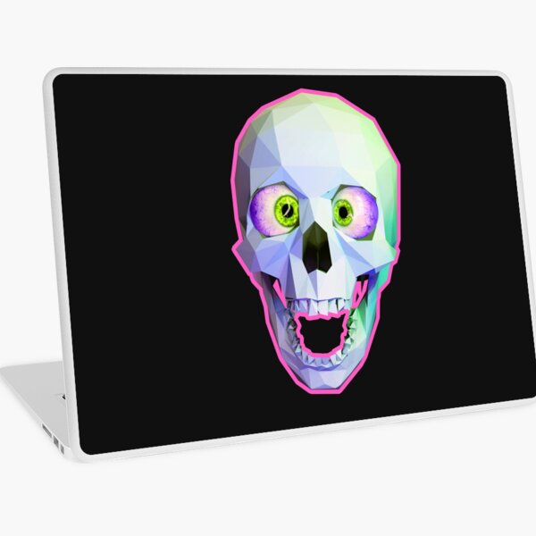 Radical Neon Skull Laptop Skin