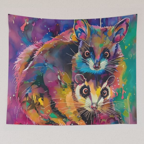 Item preview, Colourful Ringtail possum Mother and baby designed and sold by J7Simpson.