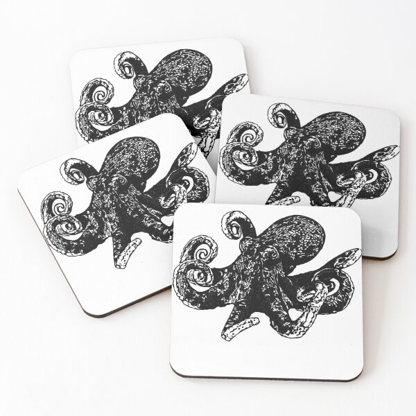 Item preview, Cool octopus art designed and sold by OneUpArtDesigns.