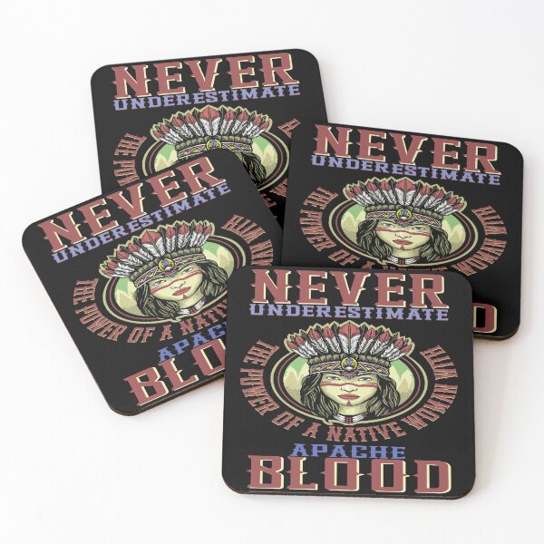 Item preview, Never Underestimate The Power Of A Native Woman With Apache Blood II  designed and sold by mixedshop.