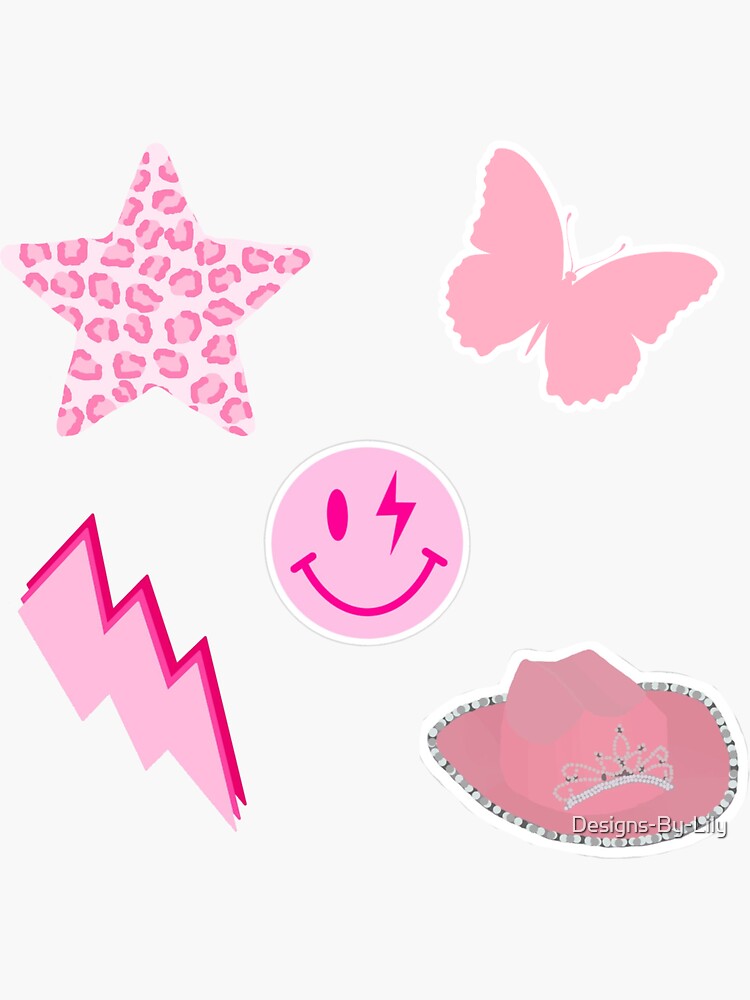 The Ultimate Preppy Pink Sticker Pack Art Board Print for Sale by