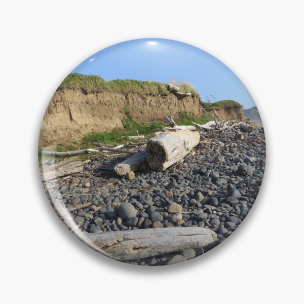 Item preview, Central Oregon Coast - Beach Rocks and Drift Wood From Winter Storm designed and sold by TechLaughs.
