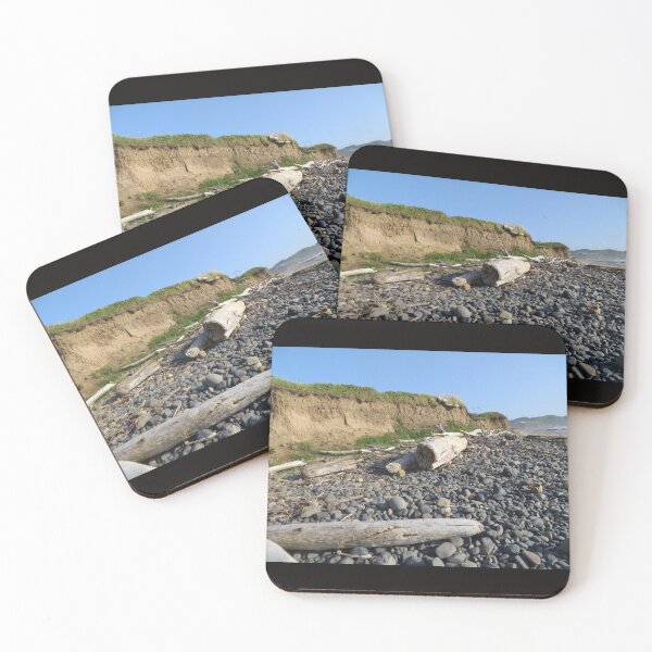 Item preview, Central Oregon Coast - Beach Rocks and Drift Wood From Winter Storm designed and sold by TechLaughs.