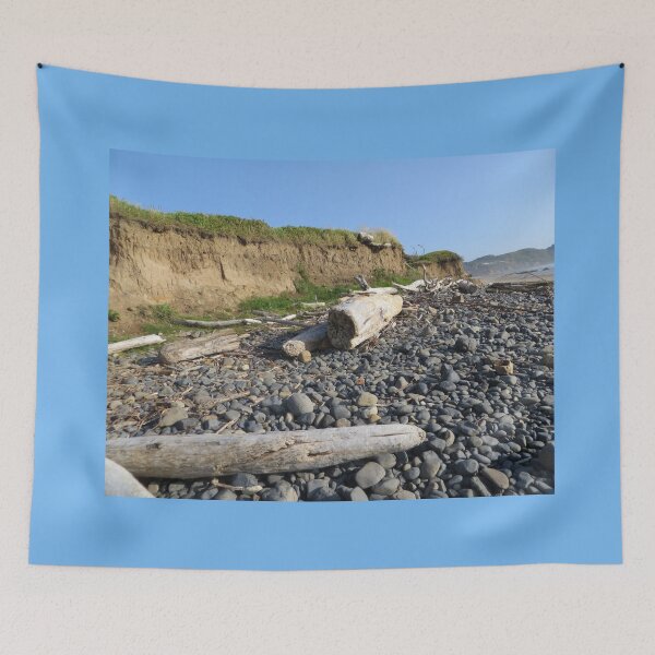 Item preview, Central Oregon Coast - Beach Rocks and Drift Wood From Winter Storm designed and sold by TechLaughs.