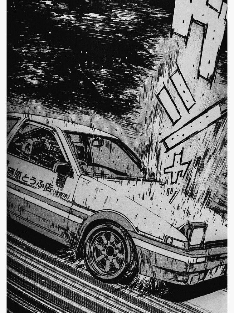 Initial D Toyota AE86 Drifting Spiral Notebook for Sale by vugatti