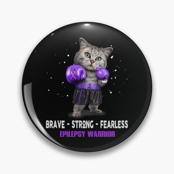 Item preview, Epilepsy Warrior - BRAVE STRONG FEARLESS designed and sold by Berriosly.