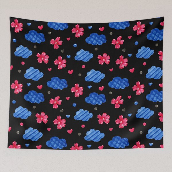 Item preview, Pink and blue pattern designed and sold by pinkyfish1010.