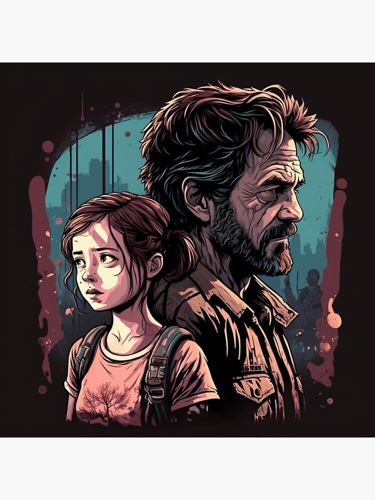 ORIGINAL ART Joel Miller the Last of Us Part II Watercolor 