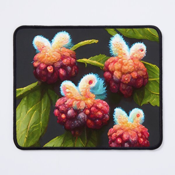 Item preview, Feathery Raspberries  designed and sold by i-ImagineArtist.