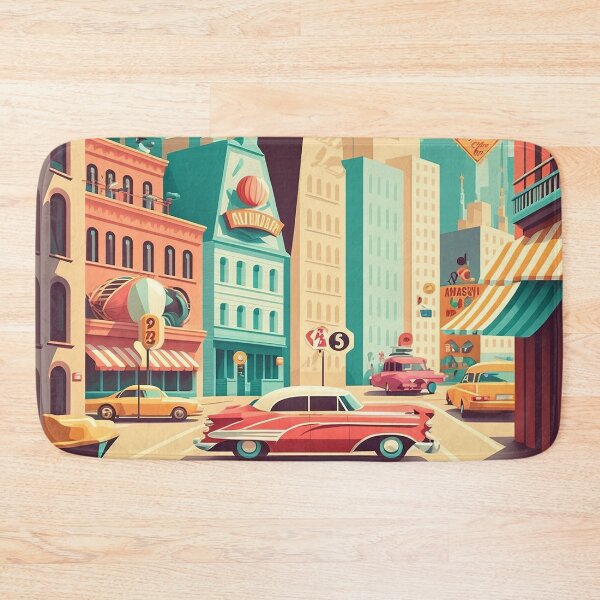 Item preview, Retro Cityscape 50s #2 designed and sold by Viktor Surzhko.