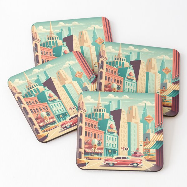 Item preview, Retro Cityscape 50s #2 designed and sold by Viktor Surzhko.