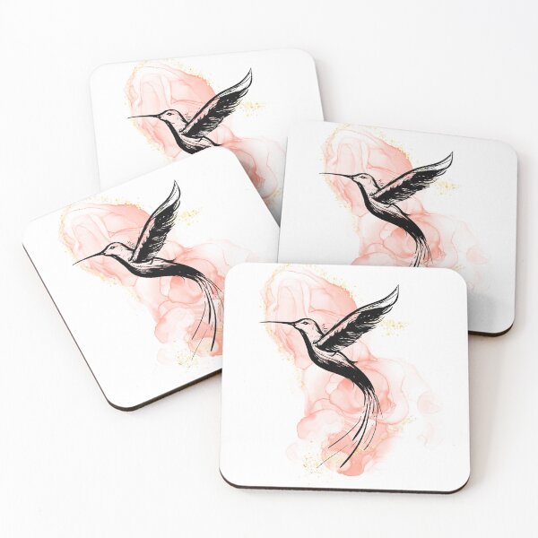 Artikelvorschau, Aquarell-Kolibri-Umriss entworfen und verkauft von courtney petersen.