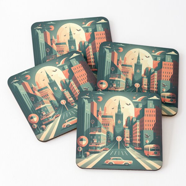 Item preview, Retro Cityscape 50s #3 designed and sold by Viktor Surzhko.