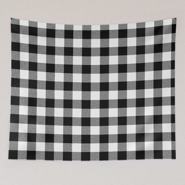 Item preview, Black and White Buffalo plaid designed and sold by TheCatmeow2000.