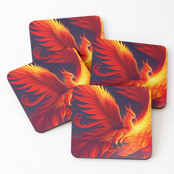 Item preview, AI Generated Art, Fire Fiery Pheonix Alpha designed and sold by DominicAi.