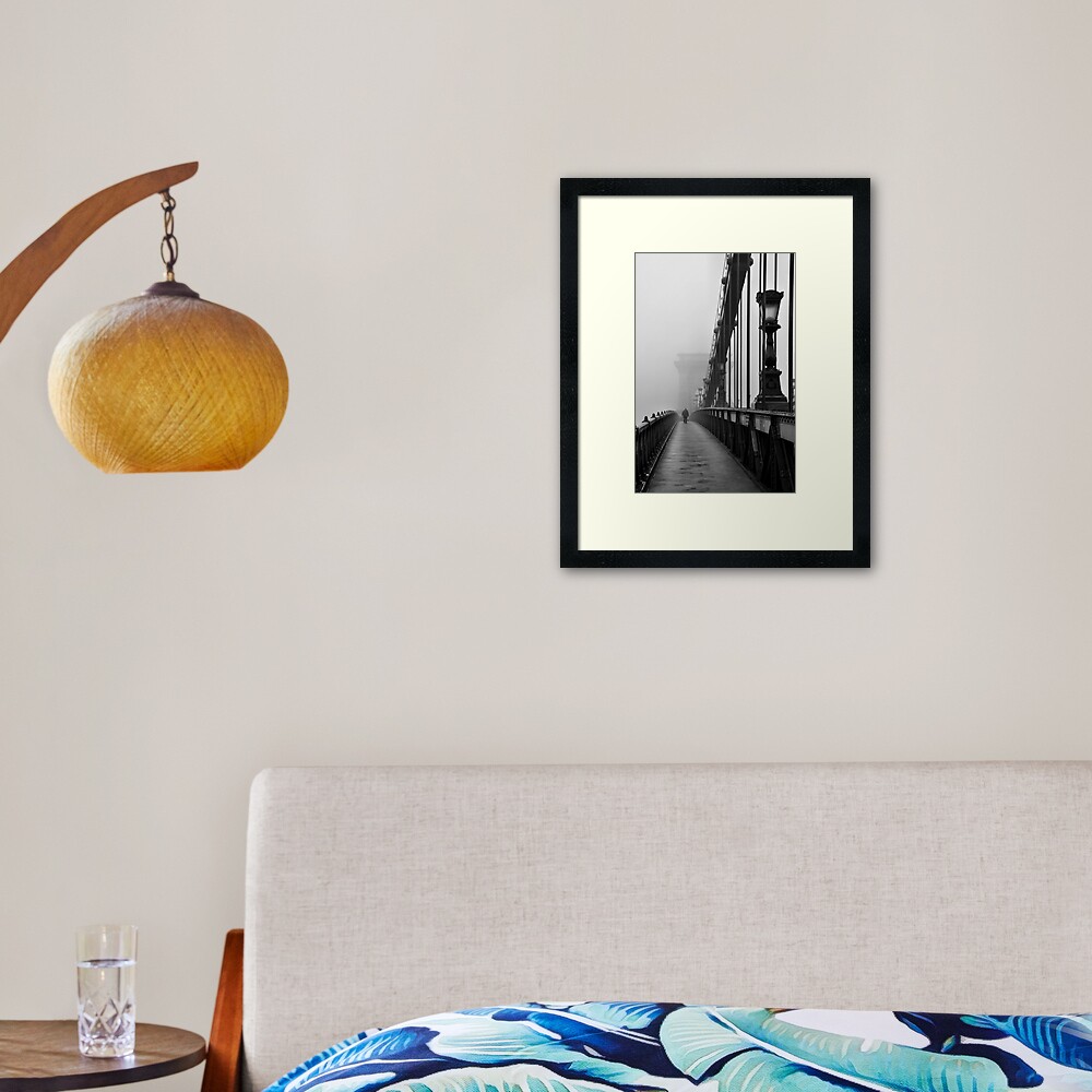Chain Bridge Framed Art Print