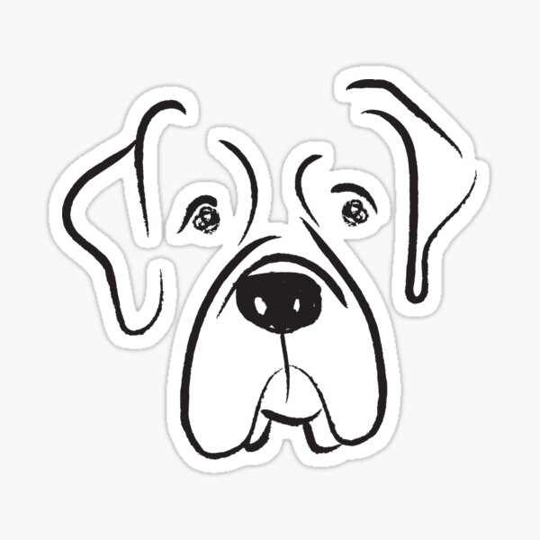 Bull Mastiff Pawtrait Sticker