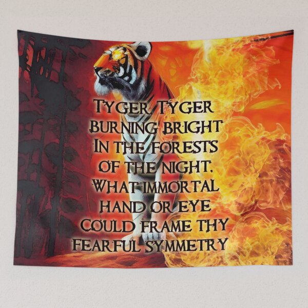 Item preview, Tyger Tyger burning bright designed and sold by JoanNinjaHen.