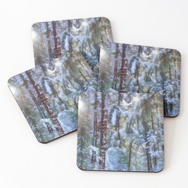 Item preview, A Fused Glow on a Snowy Scene designed and sold by Wayne King.