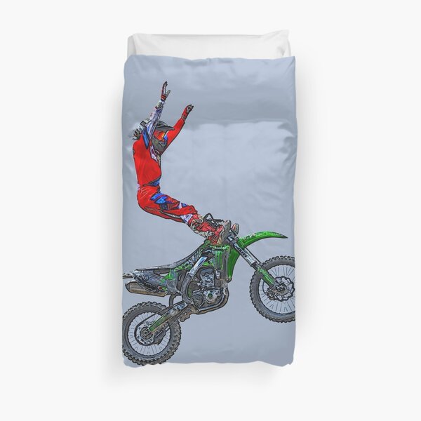 Stunt-rider aérien de motocross I Housse de couette