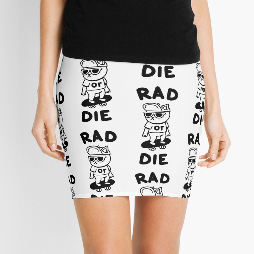 Cat Rad or Die Mini Skirt