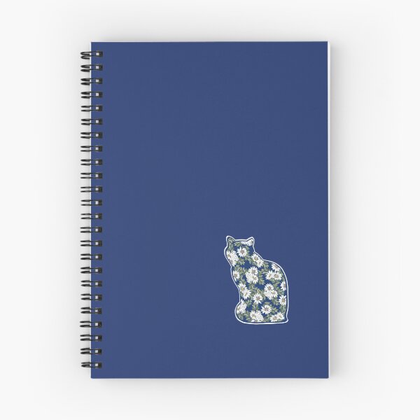 Item preview, Daisy Cat, Dark Blue designed and sold by WhimsyLetters.
