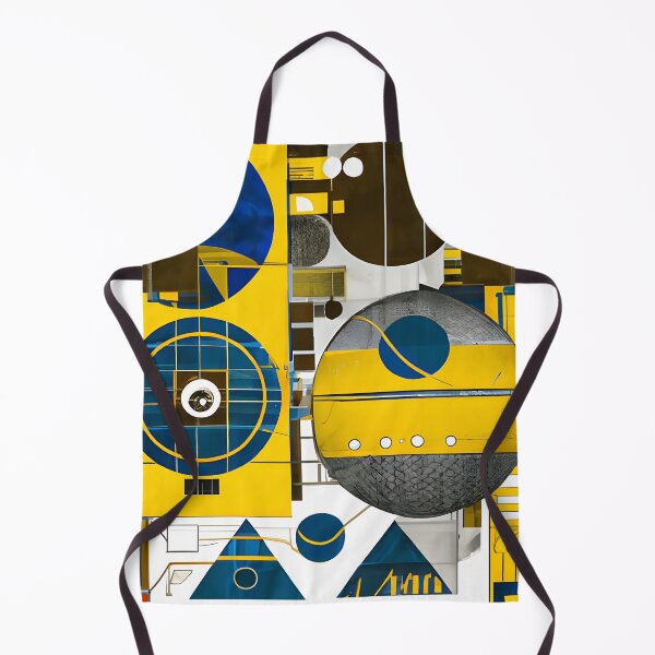 Item preview, Abstract Sci-Fi collage Blue/Yellow designed and sold by FemmeDeTale.