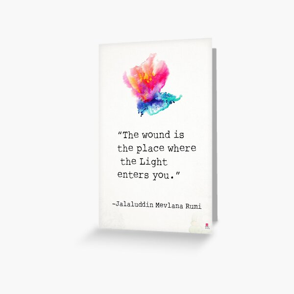Rumi Greeting Cards Redbubble