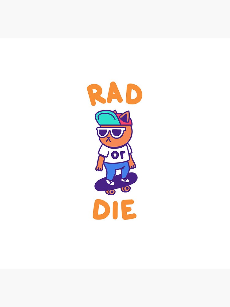 Cat Rad or Die Color by mokokosaurus
