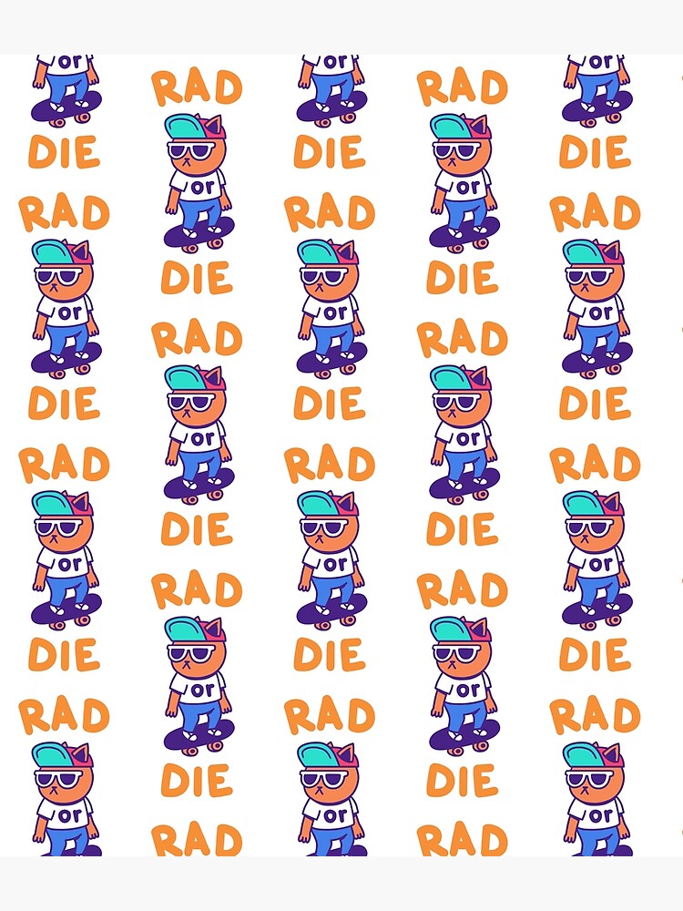 Cat Rad or Die Color by mokokosaurus