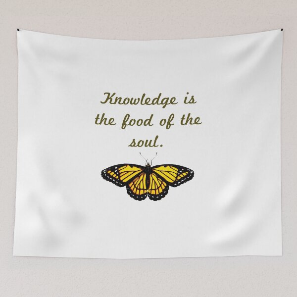 Item preview, Knowledge Is The Food Of The Soul designed and sold by CrankyOldDude.