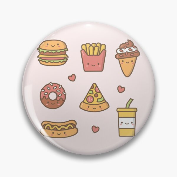 Item preview, Kawaii Love Junk Food Doodles designed and sold by rustydoodle.