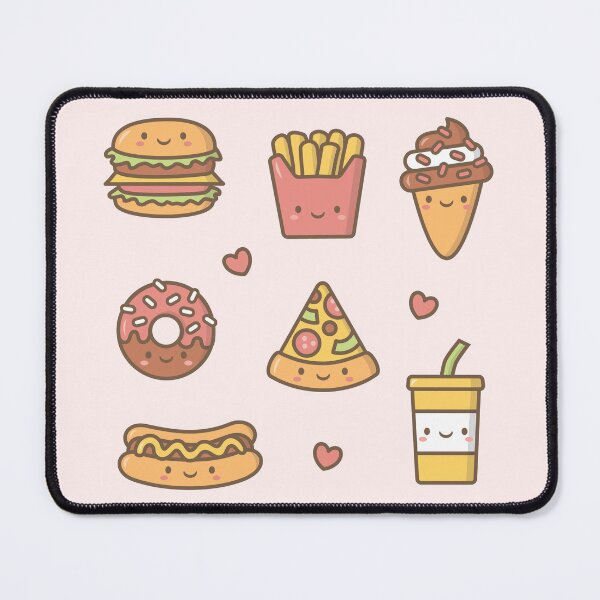 Item preview, Kawaii Love Junk Food Doodles designed and sold by rustydoodle.