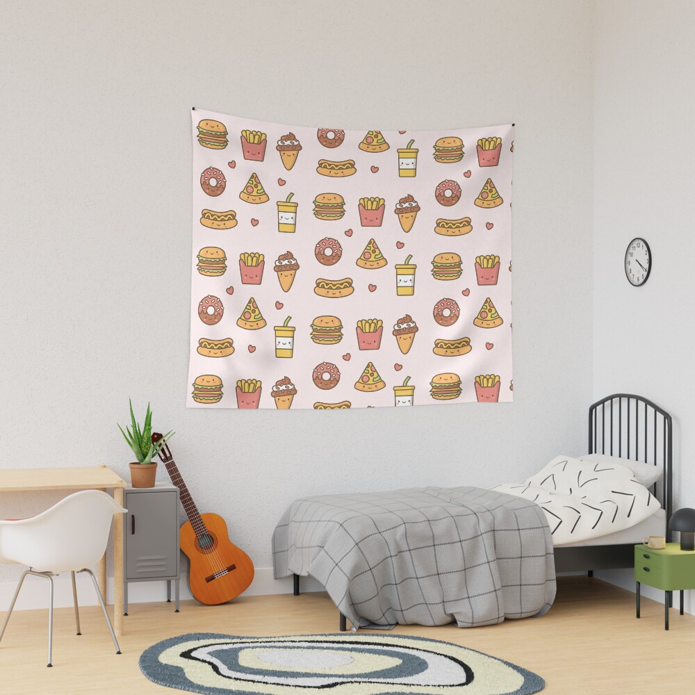 "Kawaii Love Junk Food Doodles" Poster For Sale By Rustydoodle | Redbubble