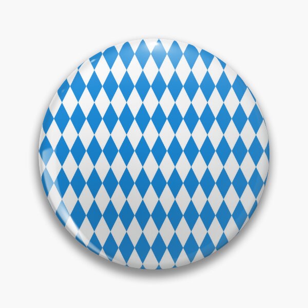 Item preview, Bavarian Flag Blue and White Diamonds, Germany, Octoberfest designed and sold by funnytshirtemp.