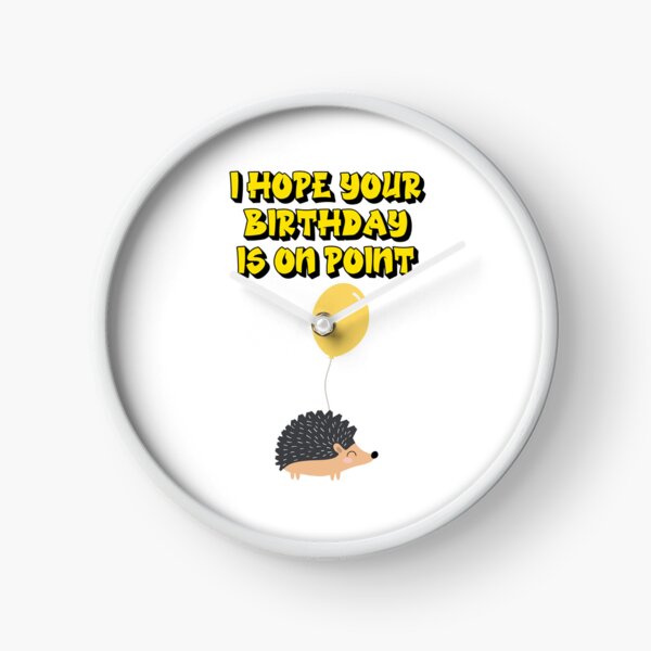 Item preview, I hope your birthday is on point- Funny Sarcastic Hedgehog Birthday Wishes designed and sold by JuxtaJoy Studios.