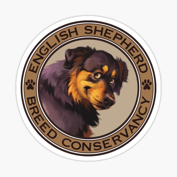 English Shepherd Breed Conservancy Tan Circle- Black and Tan Sticker